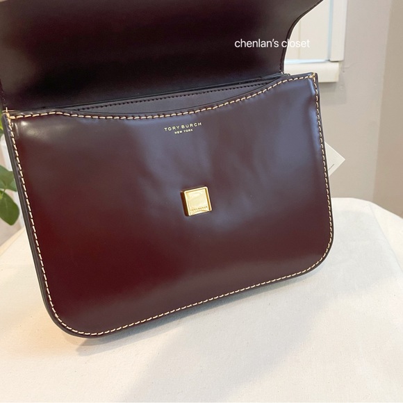 🔥NeW! Tory Burch Britten Smooth Medium Adjustable Shoulder Bag - Picture 11 of 17